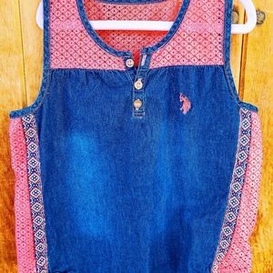 Girls Polo Tank Top